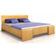 Vysoká masívna posteľ z borovice 
